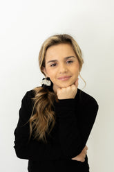 OOH LA LA by LITTLE WOMEN TOO  PEARL SCRUNCHIE